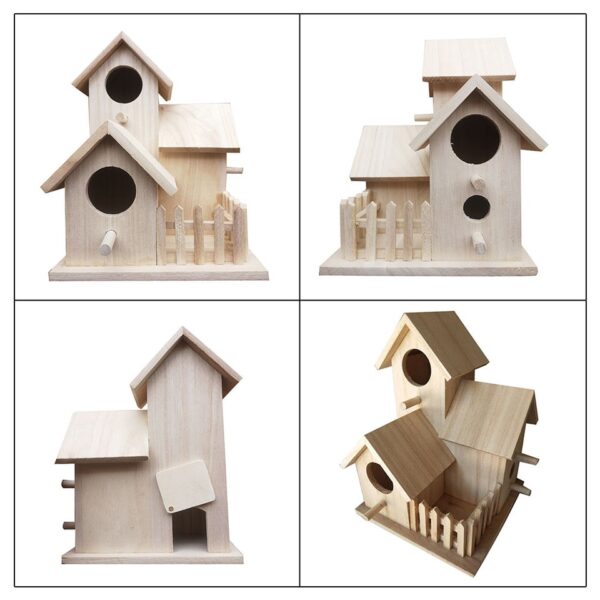 Creative Wooden Bird House - Image 6