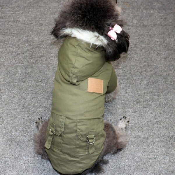 Winter Dog Coat with Hoodie - Image 8