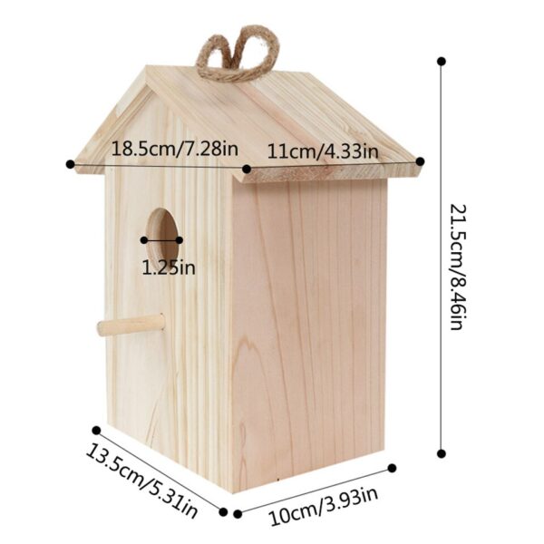 Creative Wooden Bird House - Image 8