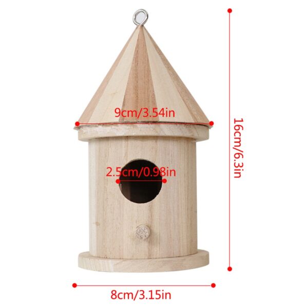 Creative Wooden Bird House - Image 7