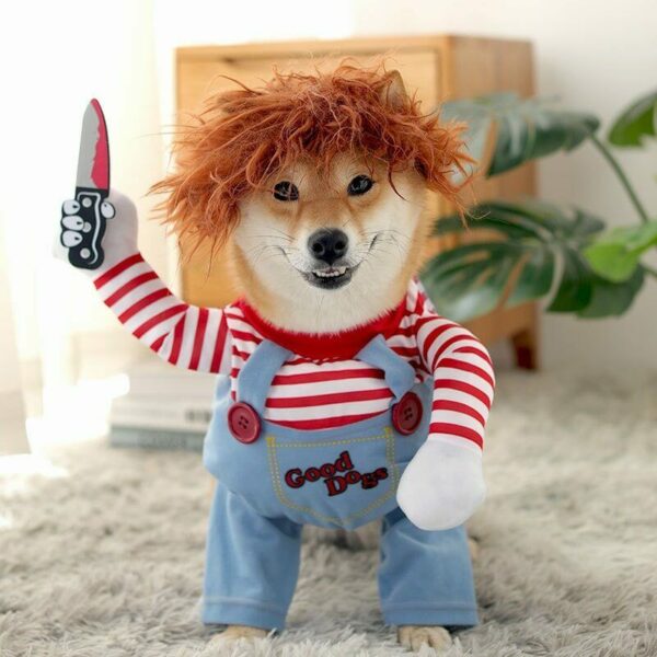 Chucky Doll Halloween Dog Costume - Image 2