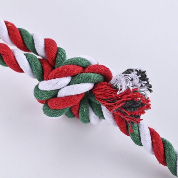 Hand Pull Cotton Rope Dog Knot Toy - Image 2