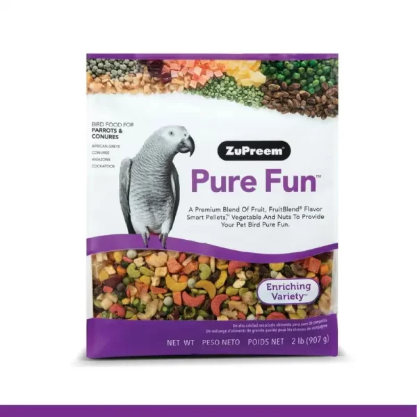 Pure Fun® Bird Food for Parrots and Conures 2 lb Seed and Pellet Mix