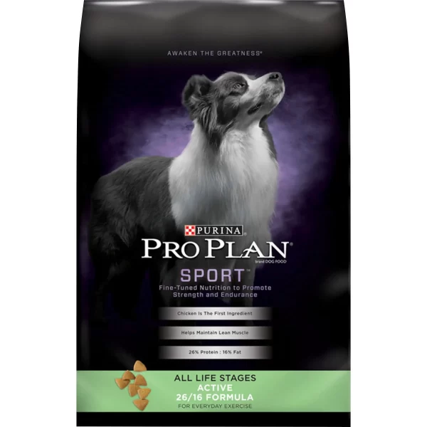 NEW Purina Pro Plan Dry Dog Food, SPORT Active 26/16 Formula, 37.5 lb. Bag