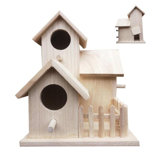 Unfinished Wooden Bird House