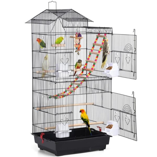 Easyfashion 39" Metal Parrot Cage