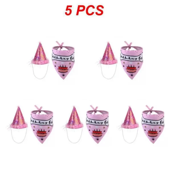 1~10PCS Birthday Party Hat and Bandana - Image 3