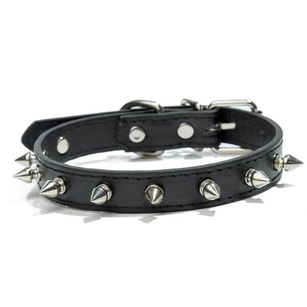 Colorful Spiked Leather Collar for Cats - Image 8