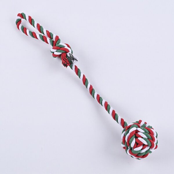 Hand Pull Cotton Rope Dog Knot Toy - Image 6