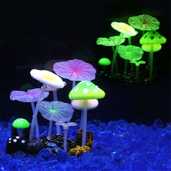 9pcs Aquarium Fluorescent Artificial Plants - Image 6