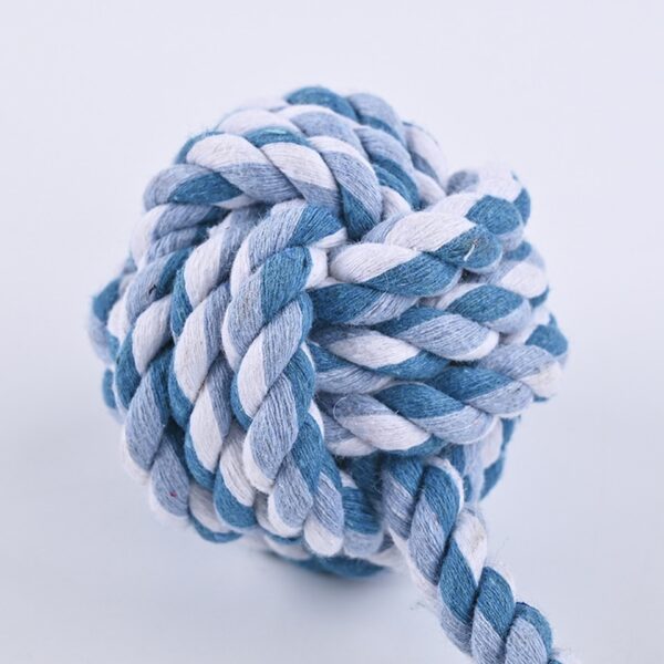 Hand Pull Cotton Rope Dog Knot Toy - Image 3